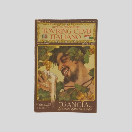 Copertina Gancia Spumante Touring club italiano