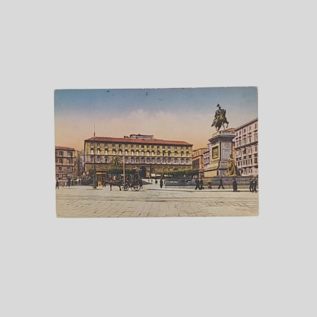 Cartolina Napoli Piazza Municipio