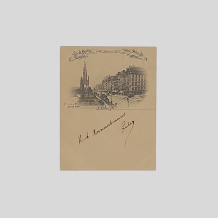 Edinburgh Princes Street Cartolina Court card