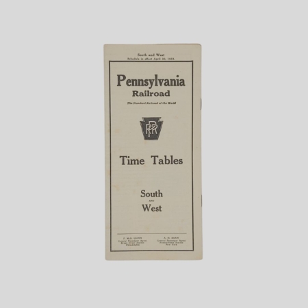 Pennsylvania Railroad orario ferroviario