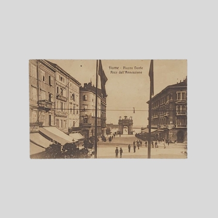 Carrtolina Fiume Piazza Dante 1924