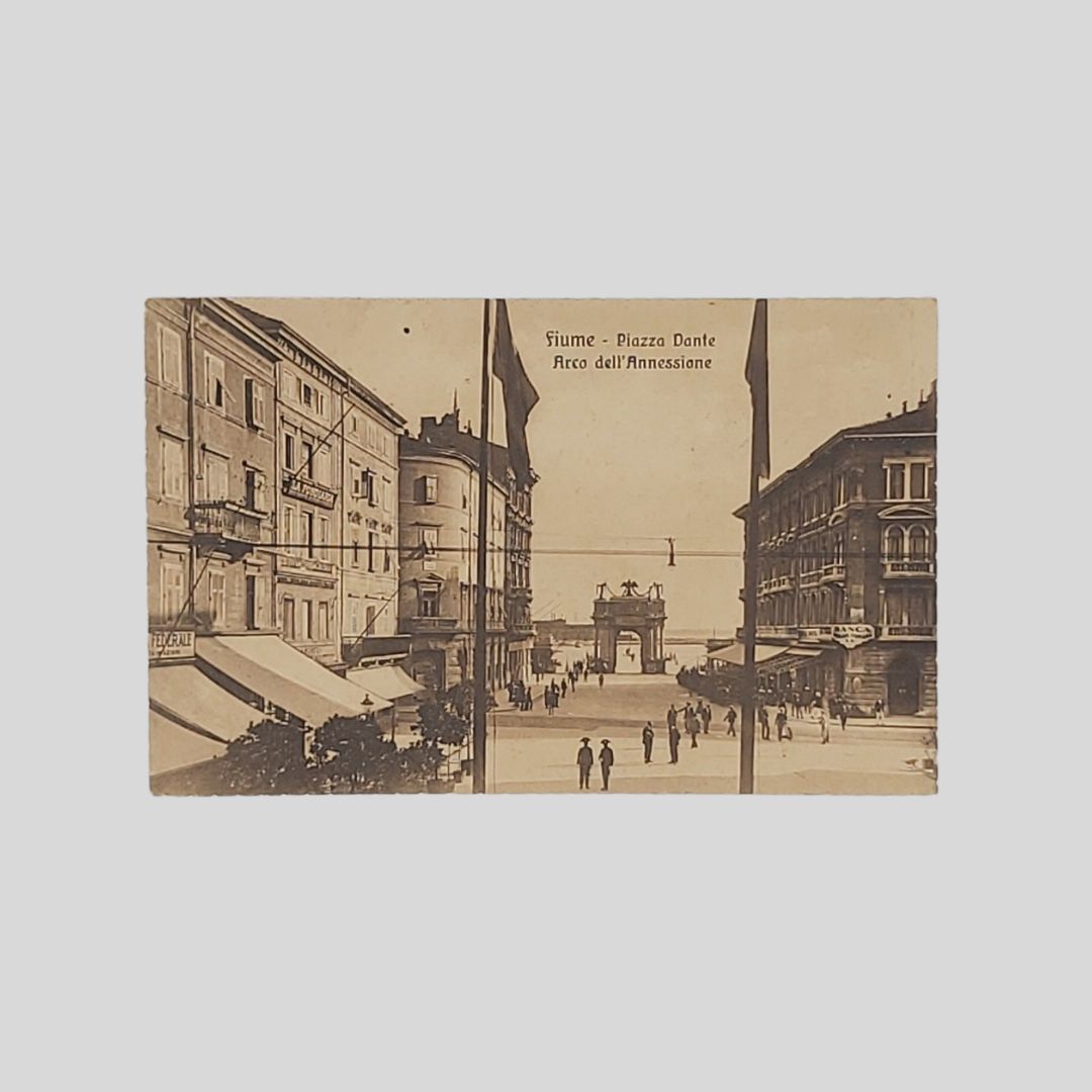 Carrtolina Fiume Piazza Dante 1924