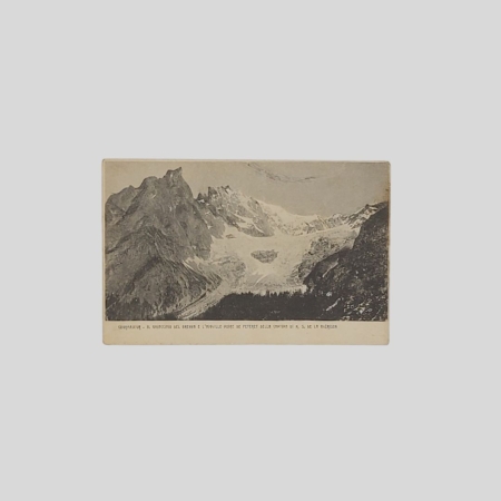 Courmayeur Ghiacciaio Brenva Cartolina Montagna