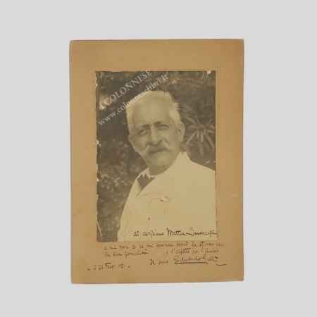 Eduardo Gallì Ritratto fotografico, dedica e firma autografa a Mattia Limoncelli. Sonetti Ferdinando Russo. Renato de Falco