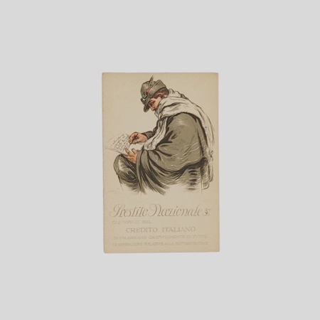 Mazza Prestito Nazionale Cartolina d'epoca