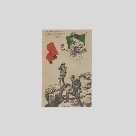 Alpini ww1 1915 VG cartolina d'epoca