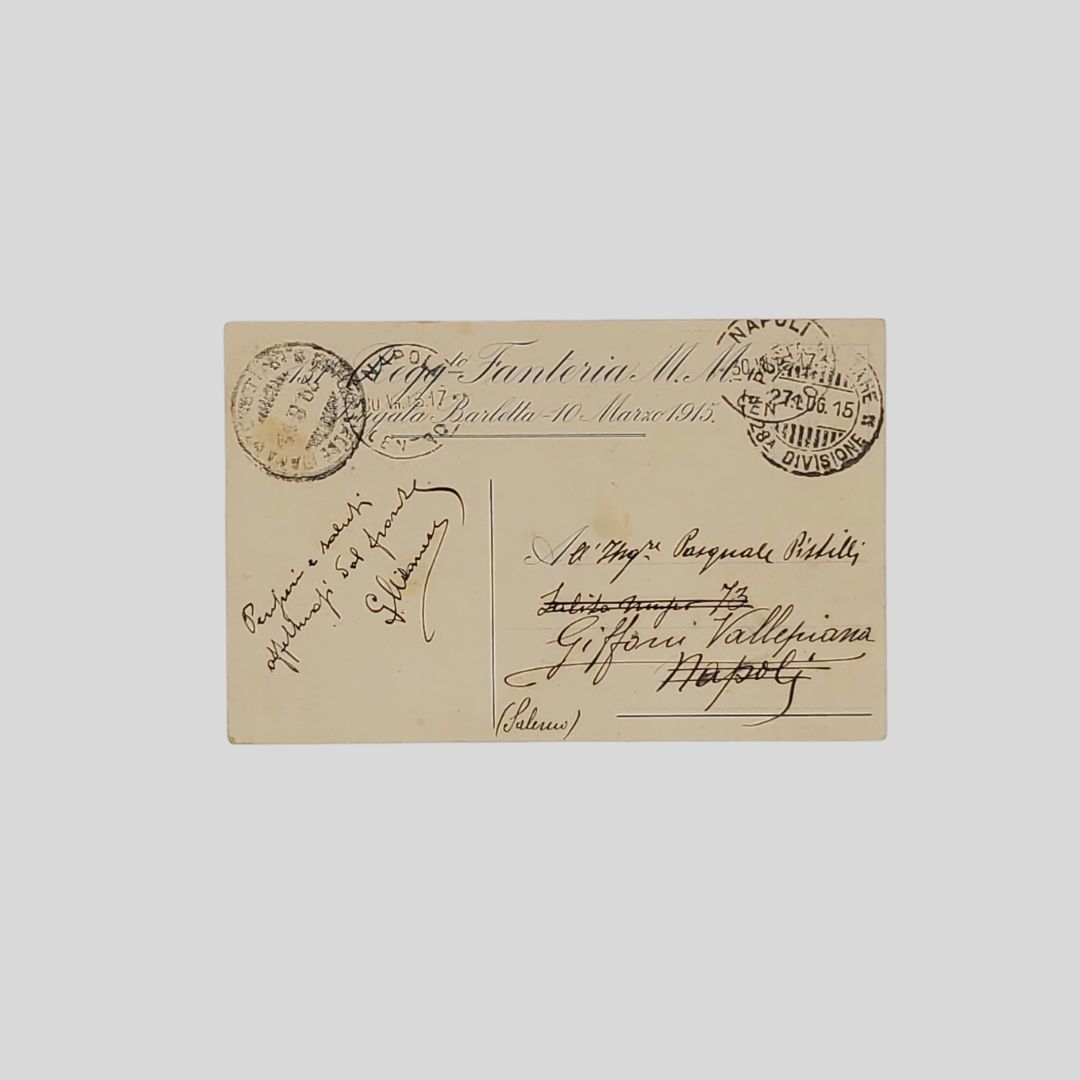 137 Reggimento Fanteria 1915 VG cartolina d'epoca