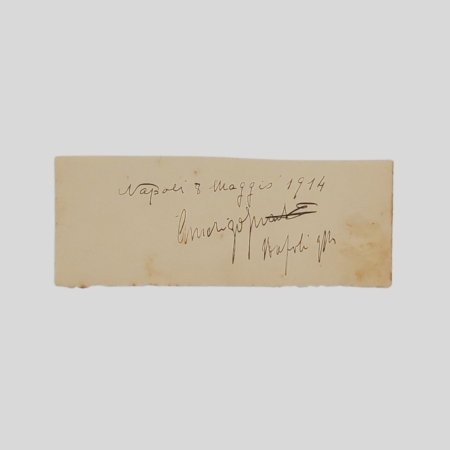 Amerigo Guasti autografo teatro 1914