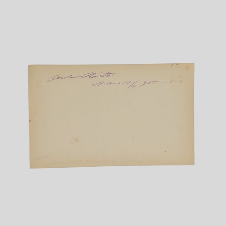 Gerolamo Rovetta Autografo 1890