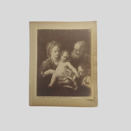 Giacomo Brogi Fotografia all'albumina Napoli Museo Nazionale Sacra famiglia Carocci
