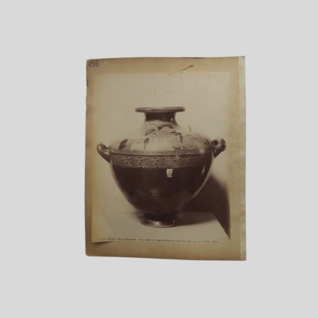 Fotografia Albumina Brogi Museo Nazionale Napoli Vaso Hydria Nola N. 12588
