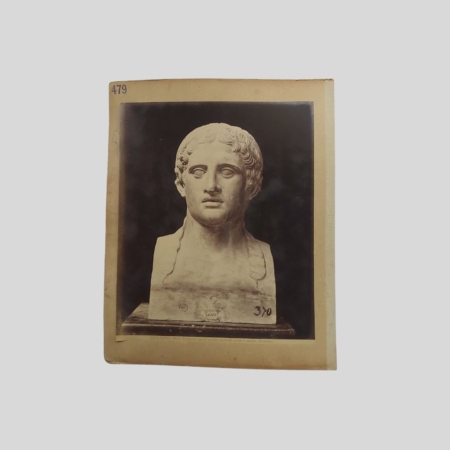 Fotografia Albumina Brogi Museo Nazionale Napoli Ignoto preteso Agatocle Ercolano N. 5615