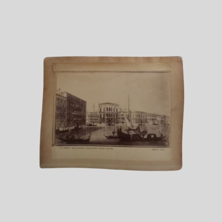 Fotografia Albumina Brogi Museo Nazionale Canaletto recto