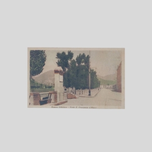 Nocera Inferiore Viale San Francesco d'Assisi Cartolina d'epoca recto