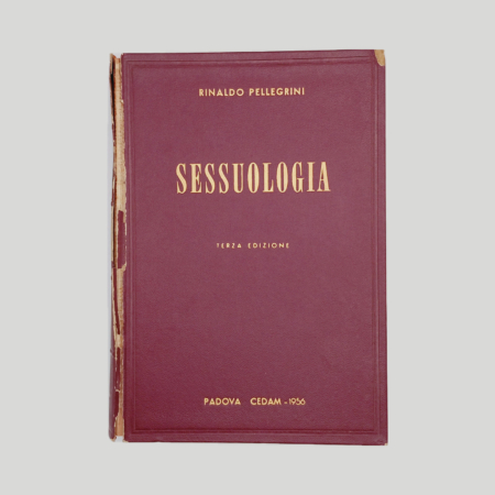 Sessuologia, Rinaldo Pellegrini, Cedam 1956, piatto anteriore della legatura in tela